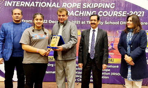 Rope skipping coaching course concludes