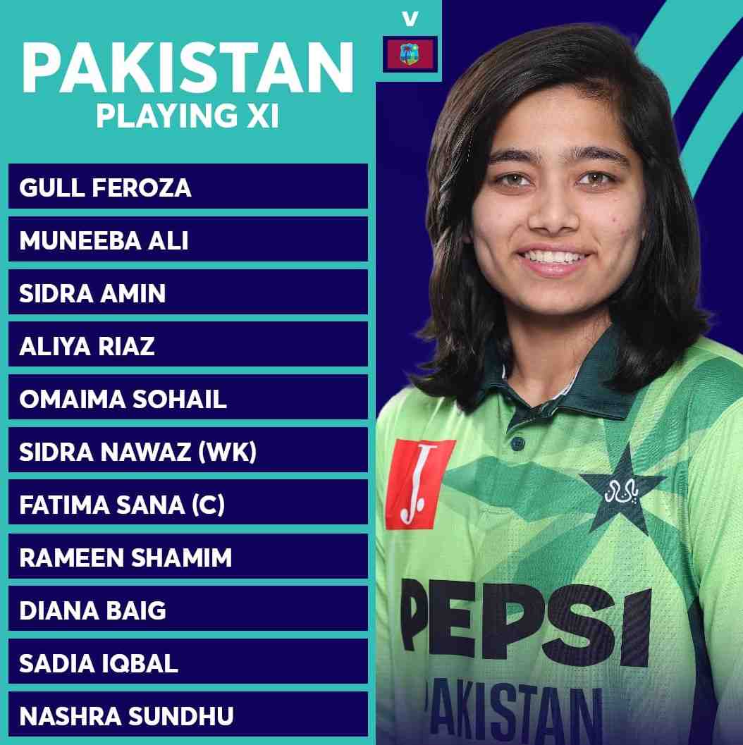 Pakistan remain unbeaten with win over the West Indies in ICC Women’s World Cup Qualifier