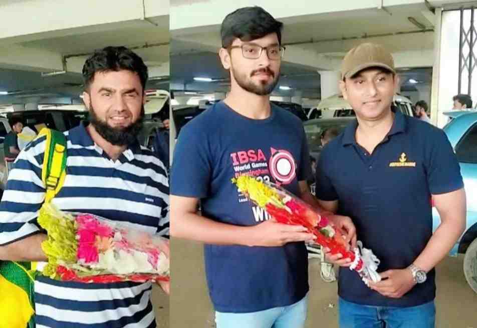 Two Pakistani blind cricket officials arrive Dhaka for coaching