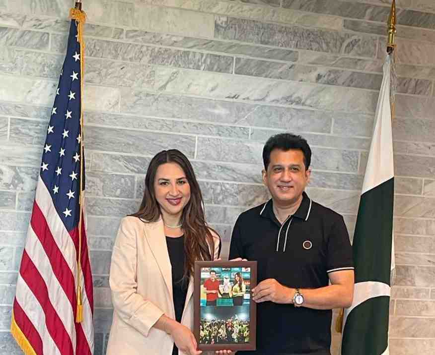 Lahore Qalandars Owner Atif Rana Visits U.S. Embassy as Part of Trophy Tour