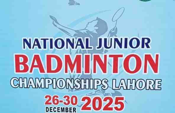 National Junior Badminton Championship 2025 starts in Lahore