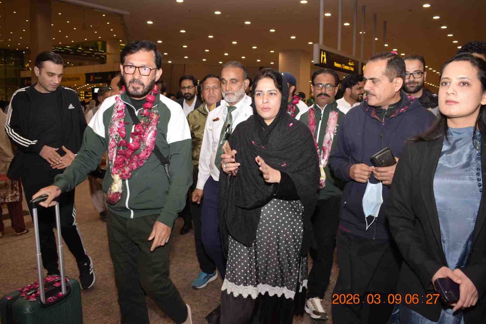 Pakistan Hockey Team Player and Officials return home